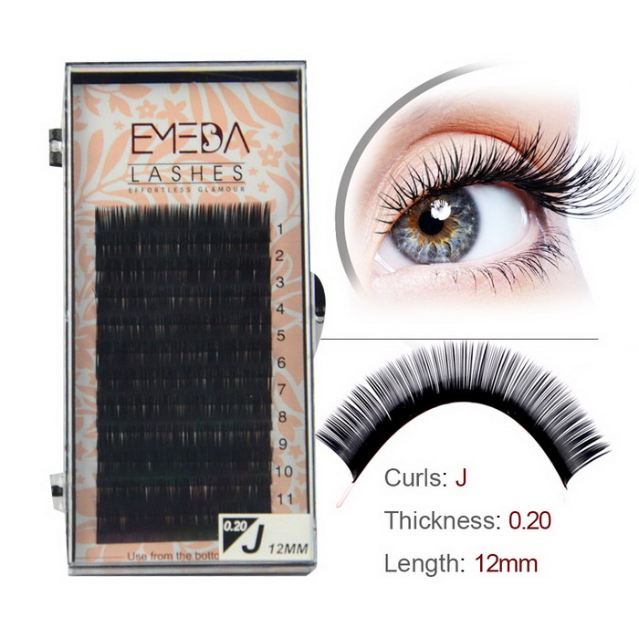 New individual silk eyelash extensions single lashes SN150